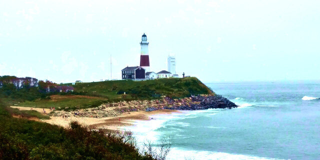 Camp Hero and Montauk Point Lighthouse, Montauk, New York
