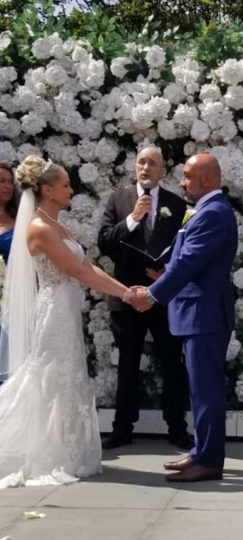NY Marriages officiating a recent wedding at Insignia Prime Steak and Sushi
