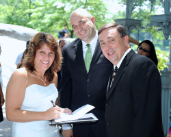 Ladies Pavilion wedding ceremony in Central Park